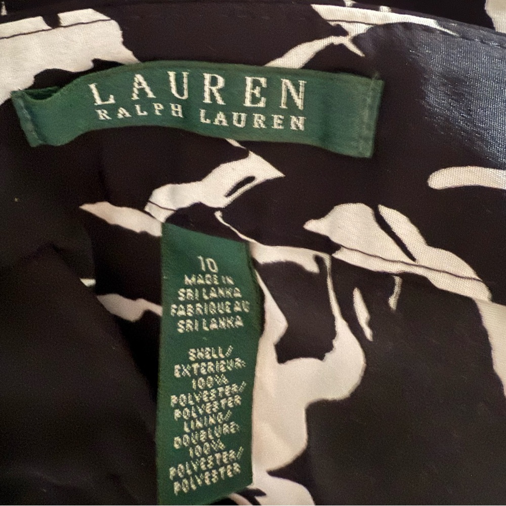 Ralph Lauren palazzo wide leg Floral pants SZ 10 - Picture 5 of 12